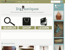 Tablet Screenshot of digantiques.com